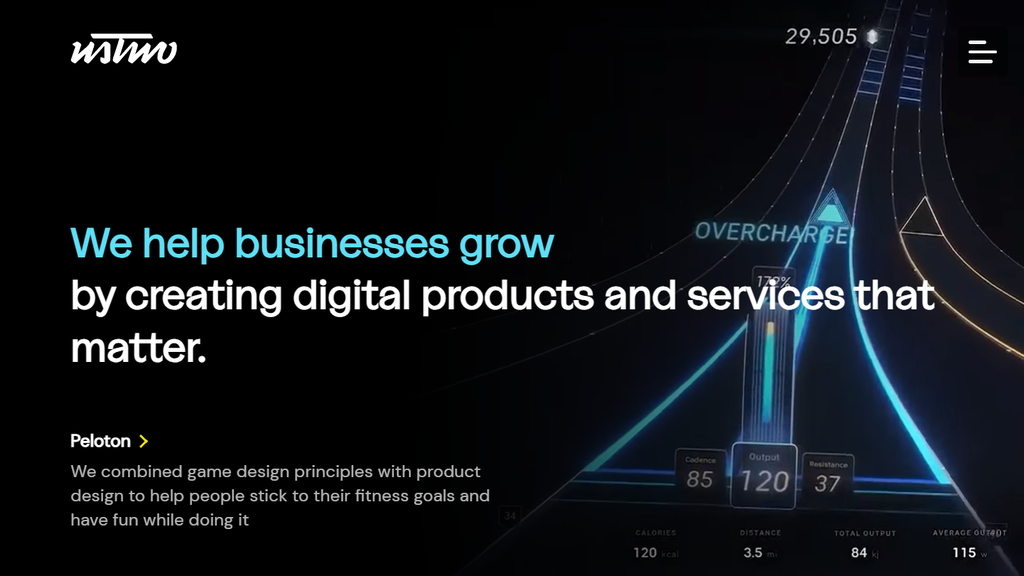 ustwo's, a Human Made client, homepage