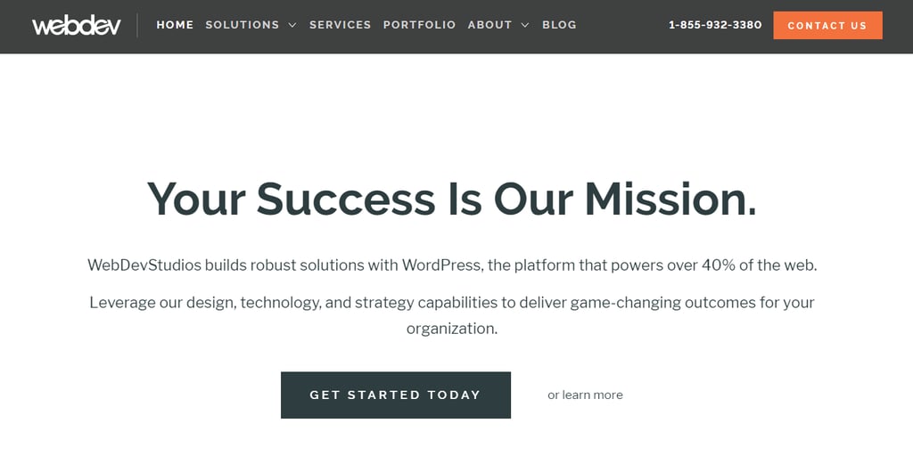 WebDevStudios' homepage