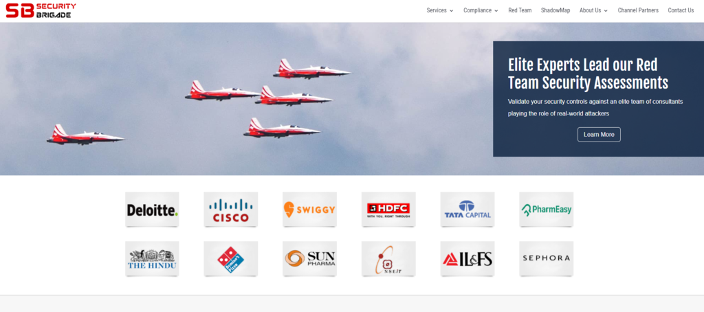 Security Brigade homepage
