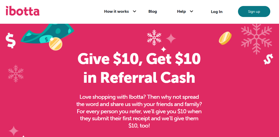 Ibotta referral program: Give , get  in referral cash