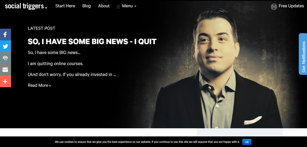 Social Triggers, an entrepreneurship blog that focuses on internet marketing