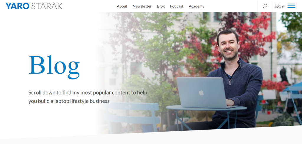 Yaro Starak's entrepreneurship blog that focuses on online business content