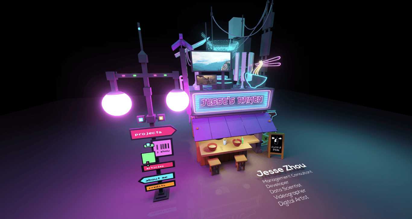 Jesse Zhou portfolio page