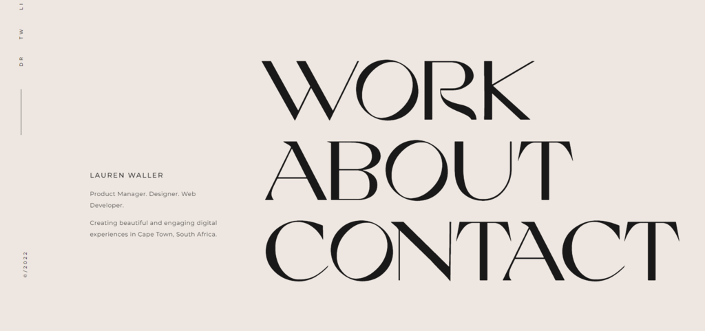 Lauren Waller's web developer portfolio