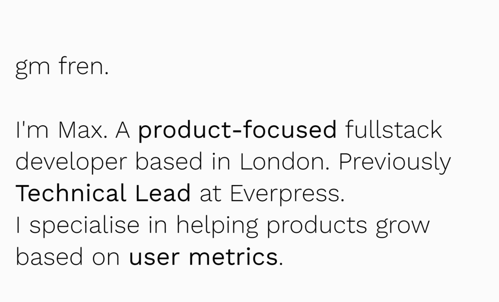 Maxime Bonhomme's web developer portfolio