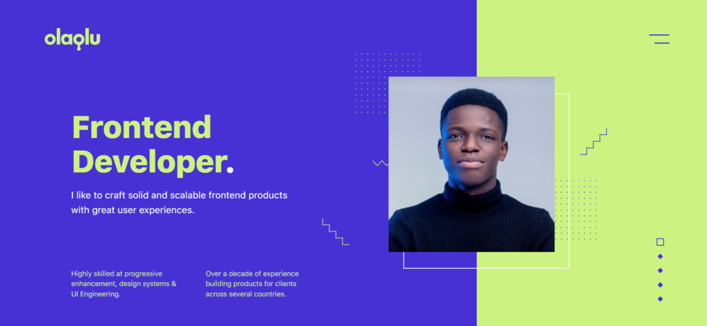Portfolio of the front-end developer Olaolu Olawuyi