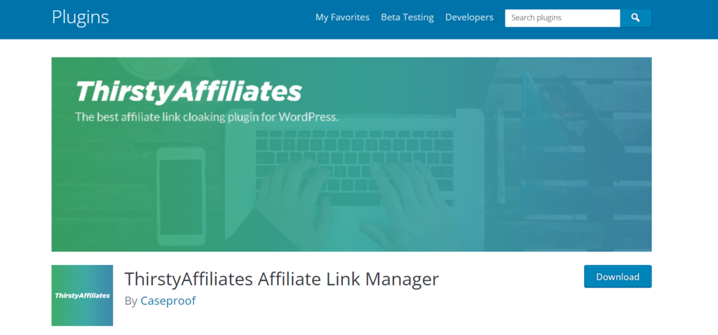 ThirstyAffiliates is an example of affiliate WordPress plugin.