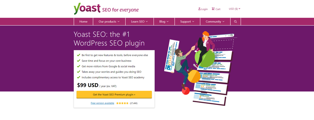 Yoast SEO WordPress plugin banner