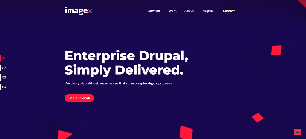 ImageX's website