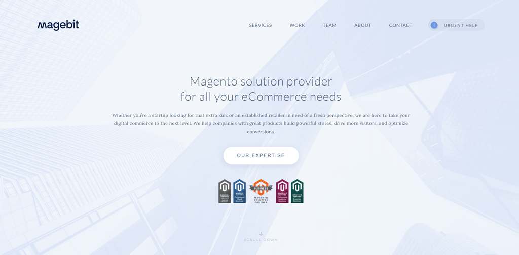 Magebit's website