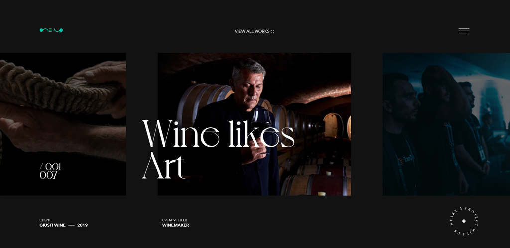 One Up Studio's website