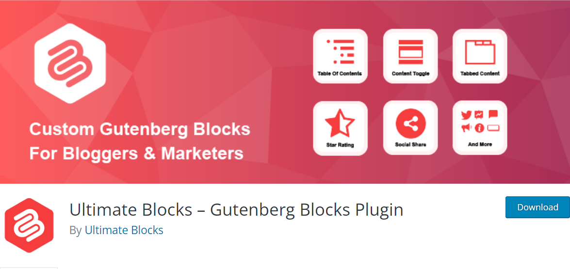 Ultimate Blocks homepage