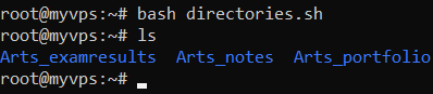 A bash script to create a lot of directories quickly. The first bash case statement indicates which interpreter to use
