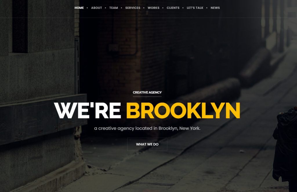Brooklyn è un tema aziendale professionale incentrato sulla velocità e sulle prestazioni