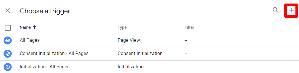 Create a new trigger for your event