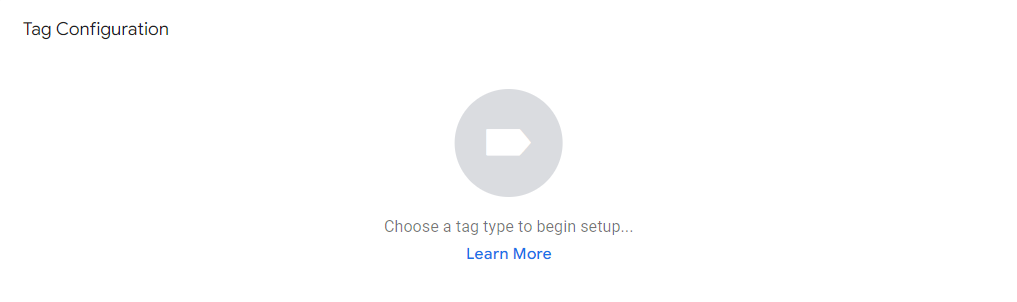 Start with configuring the tag setting