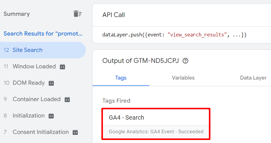 Test your tag with the preview mode