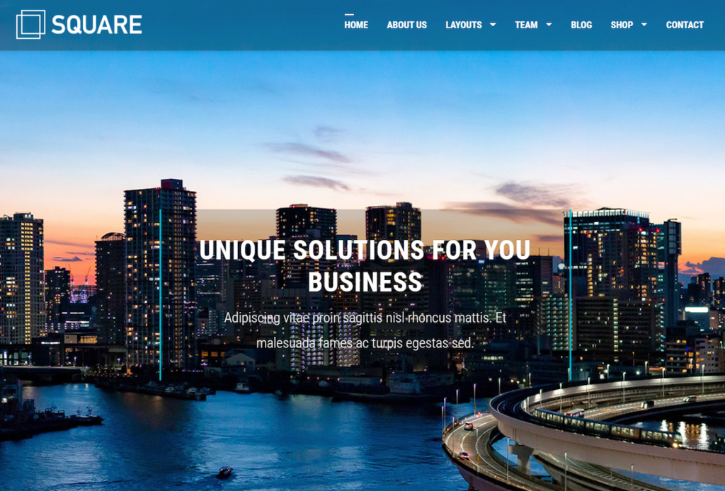 Il tema Total è disponibile in tre starter site personalizzabili