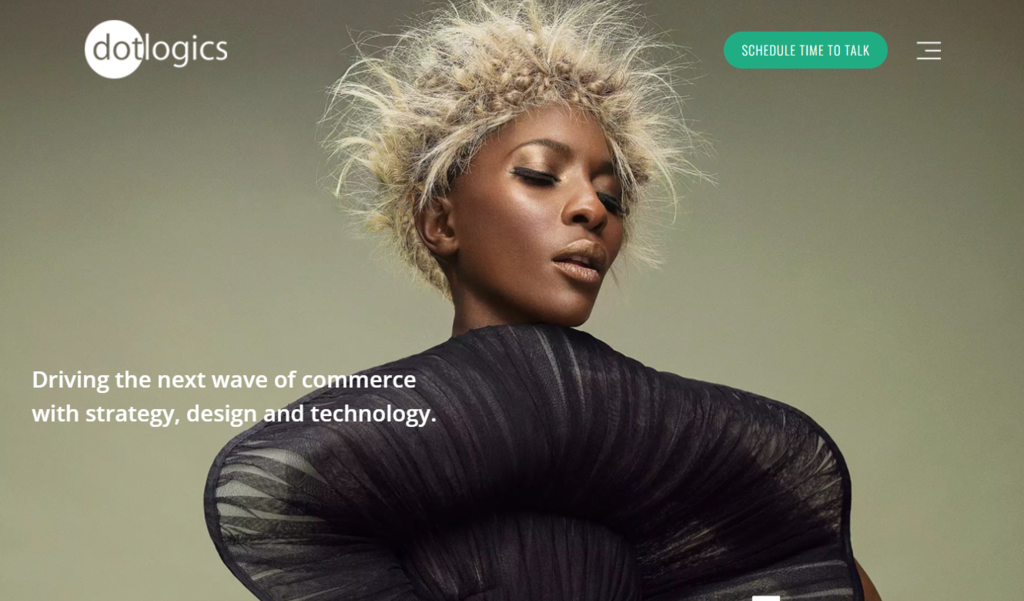 Dotlogics, a website design and web development company, homepage