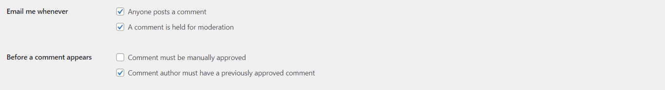 Enabling the Comment author must have a previously approved comment option on WordPress.
