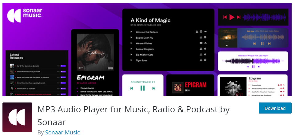 MP3 Audio Player WordPress plugin banner