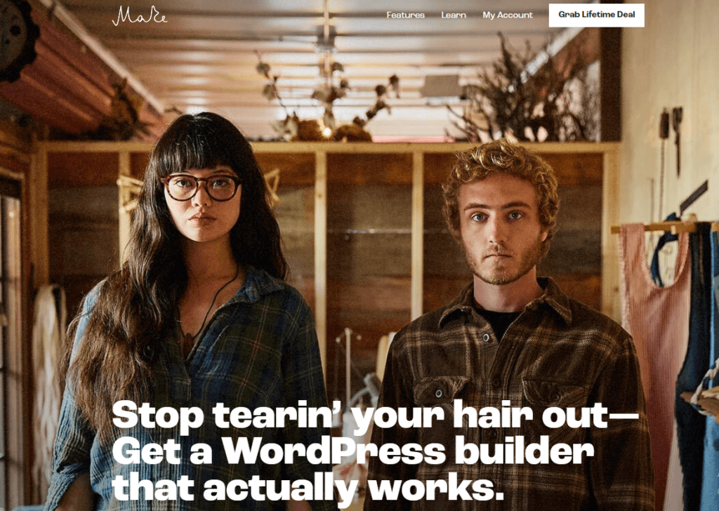 Make is a powerful theme that provides a custom branding feature