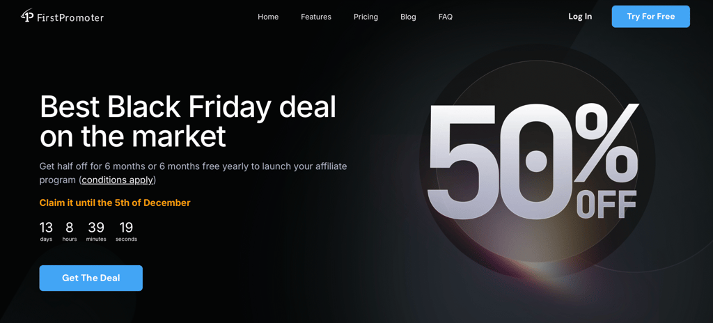 firstpromoter Black Friday deal