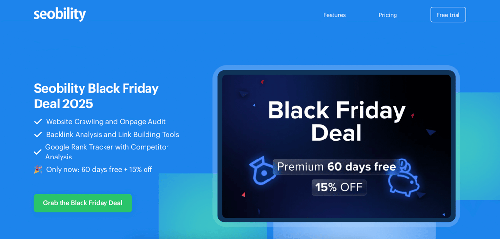 seobility black Friday 2025 deal