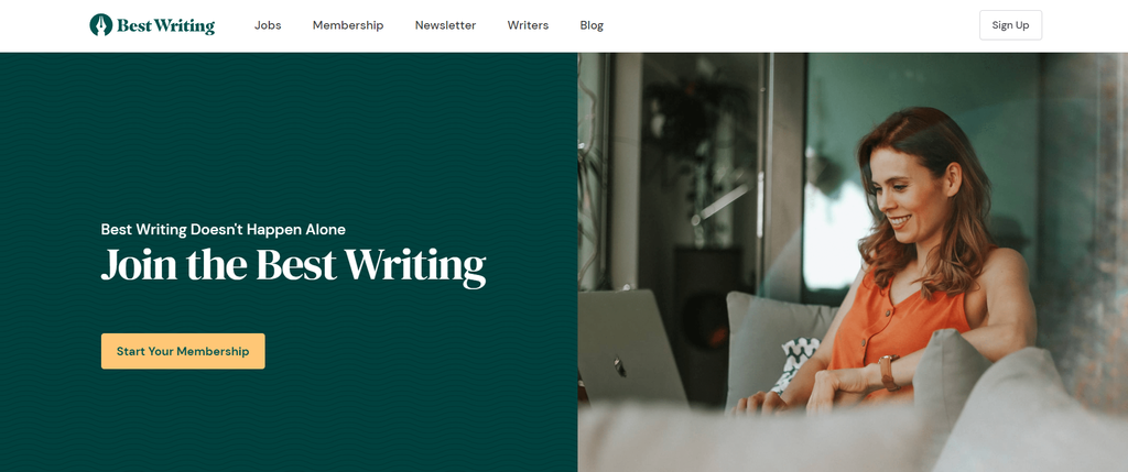 Best Writing's website