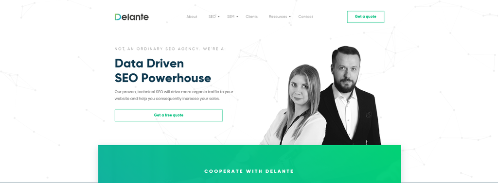 Delante's website
