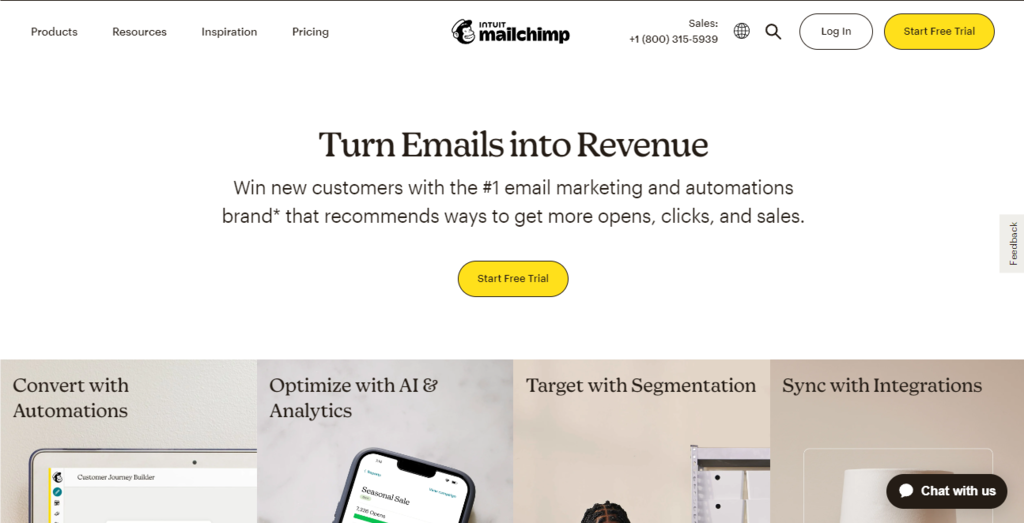 Mailchimp official site