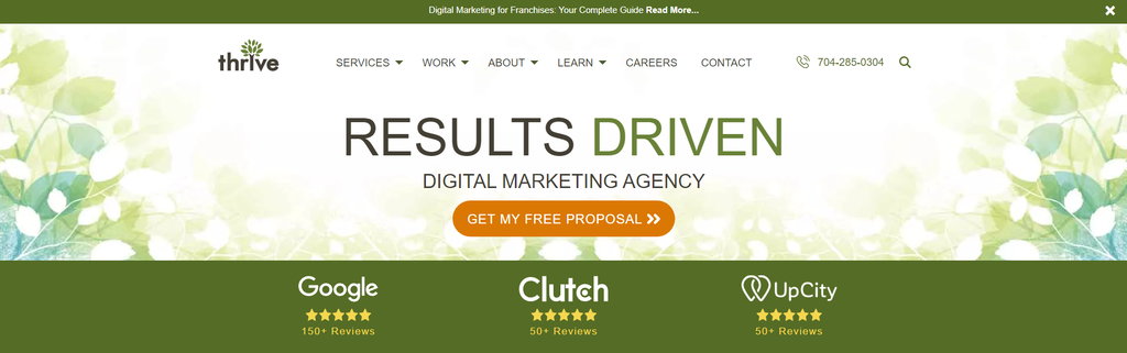 Thrive's website