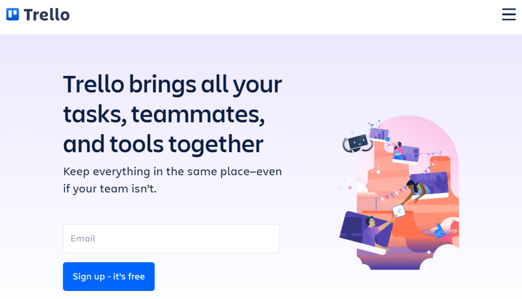 Trello official homepage