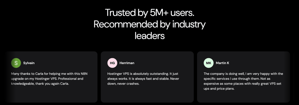 An example of social proof