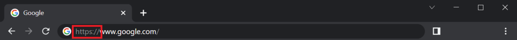 HTTPS in a safe website's URL