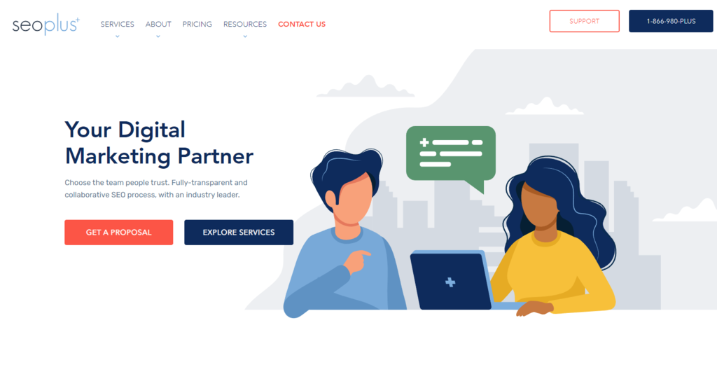 SEOplus homepage