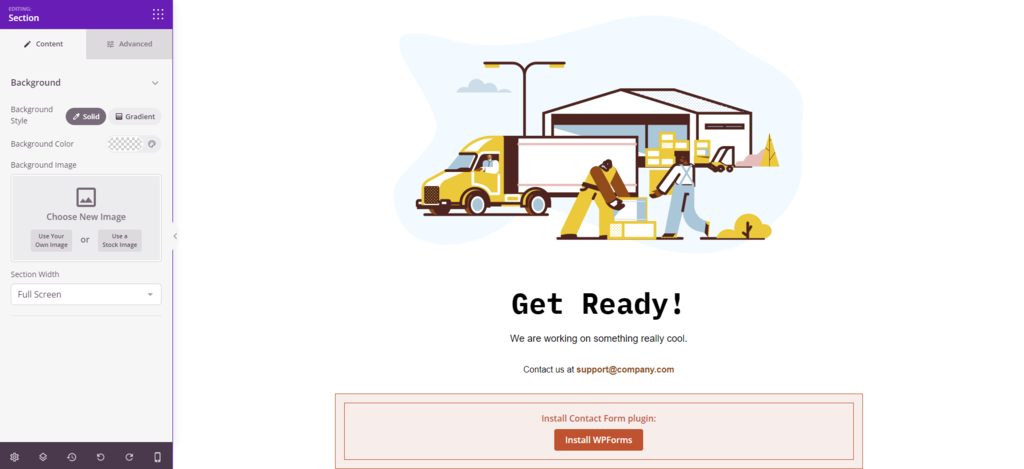The SeedProd drag-and-drop editor with the WPForms block highlighted