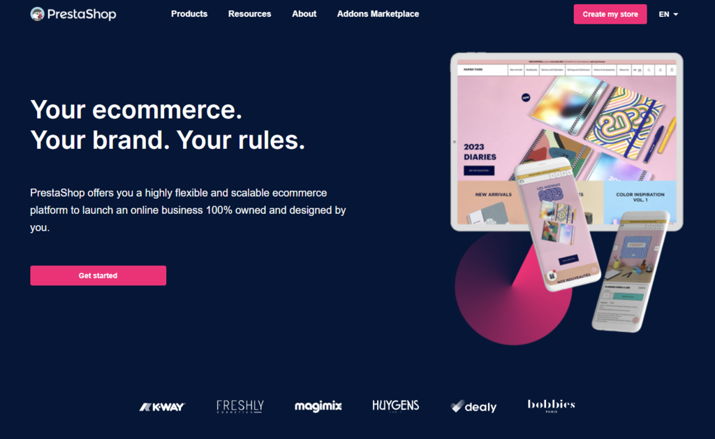 P&aacute;gina de inicio de PrestaShop