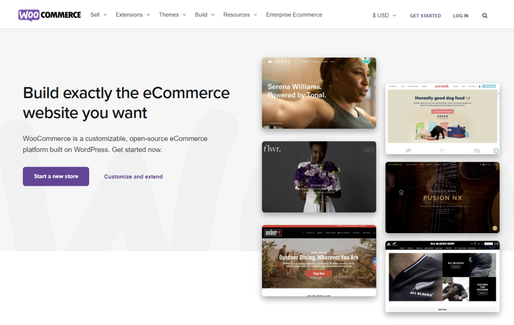 P&aacute;gina de inicio de WooCommerce
