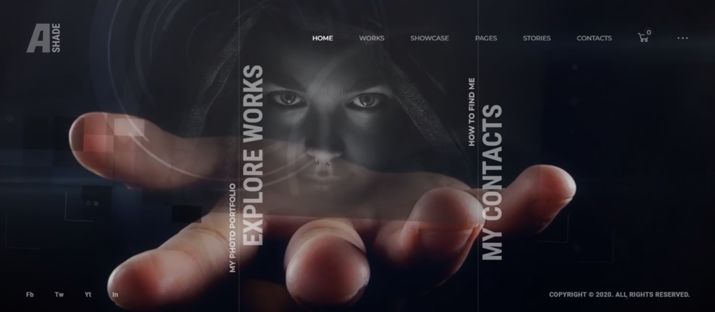 Th&egrave;me WordPress Ashade pour photographe