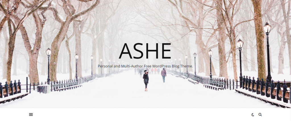 Th&egrave;me WordPress Ashe pour photographes