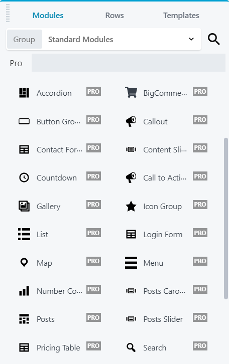 Beaver Builder pro widgets