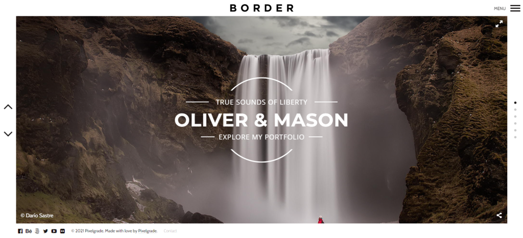 Th&egrave;me WordPress Border pour photographe