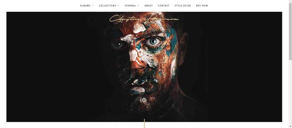 Th&egrave;me WordPress Clayton pour photographe