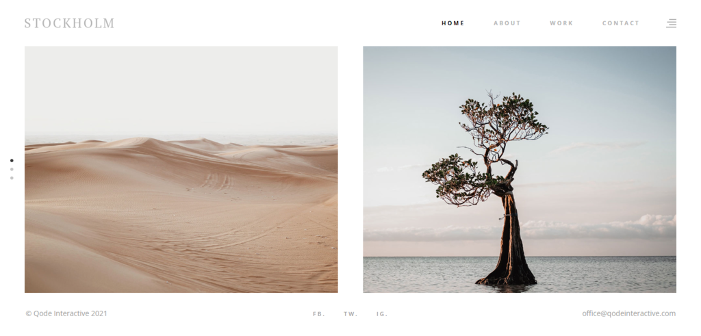 Th&egrave;me WordPress Stockholm pour photographes