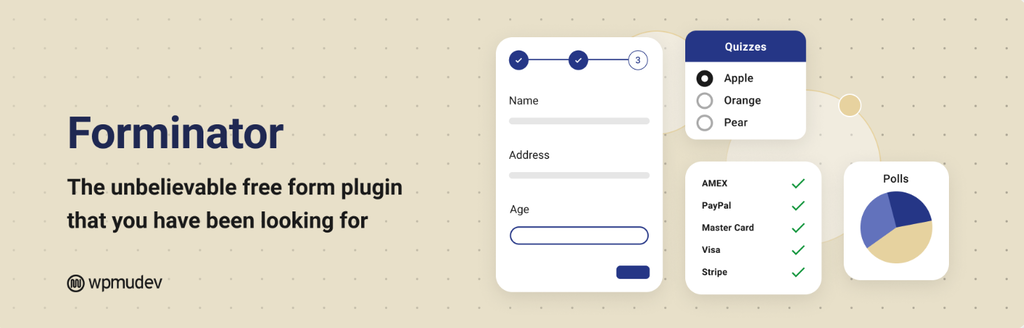 The Forminator plugin banner