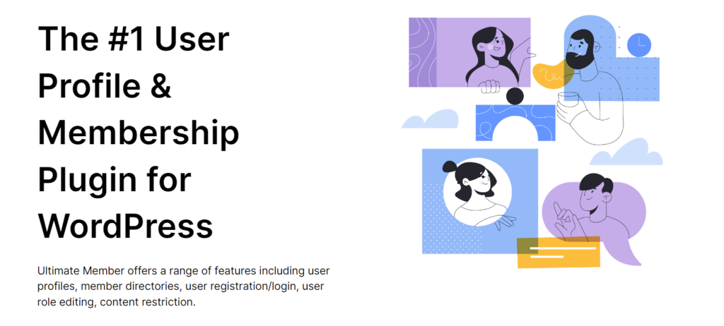 Ultimate Member's website banner