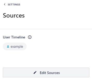 The Sources menu on Smash Balloon's feed editor