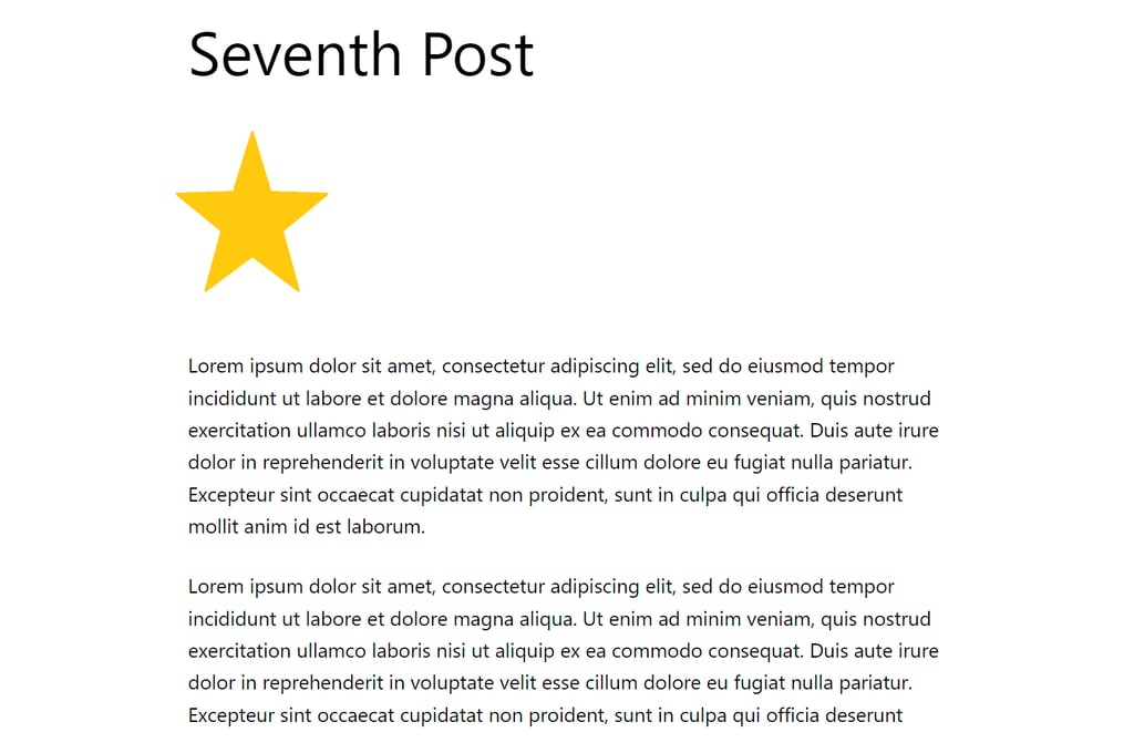 An icon on a post from a specific category