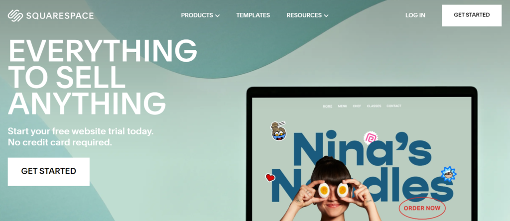 squarespace homepage